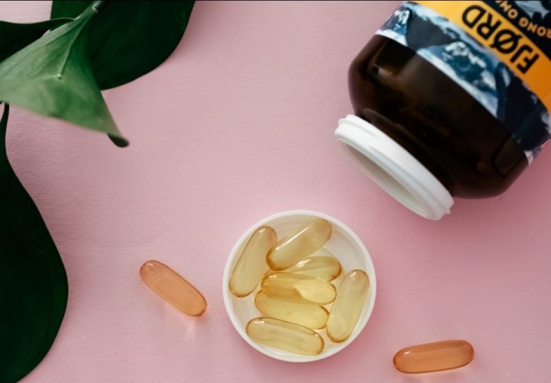 Vitamins Omega 3. Product photography